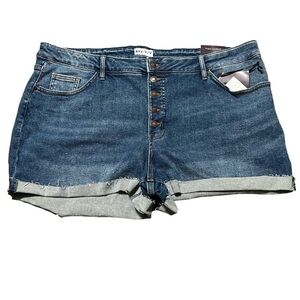 Ava & Viv Button Jean Shorts Women’s (Sz 22W)